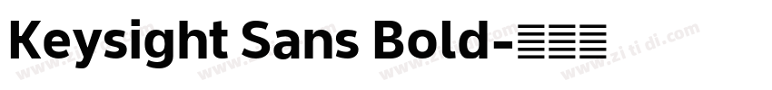 Keysight Sans Bold字体转换